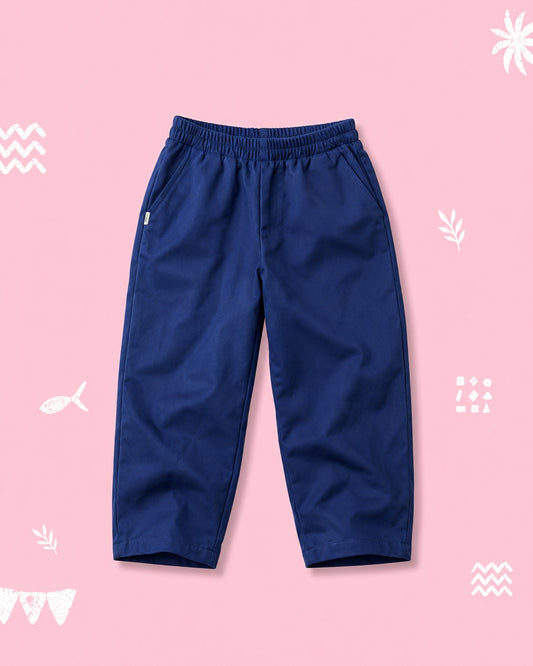 Classic Navy Relaxed Fit Pants