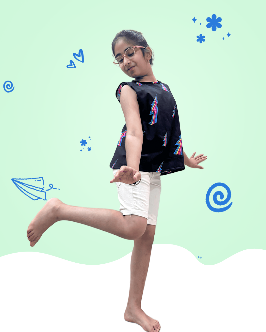 Rainbow Bolt Top