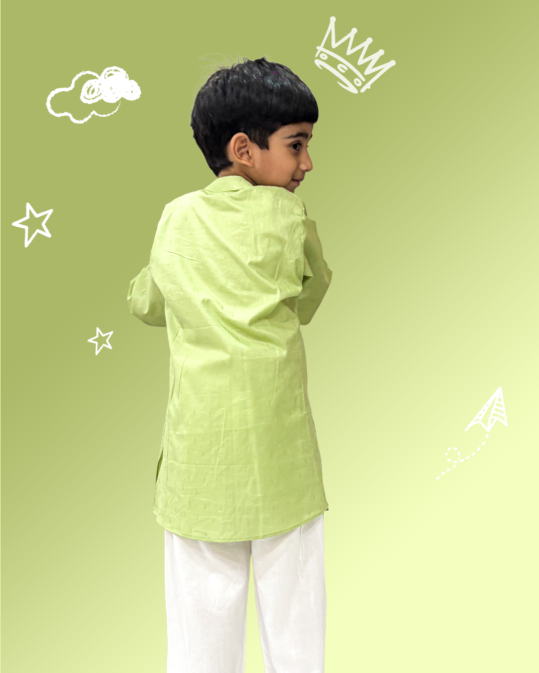 Boys Pista Prince Kurta Pyjama