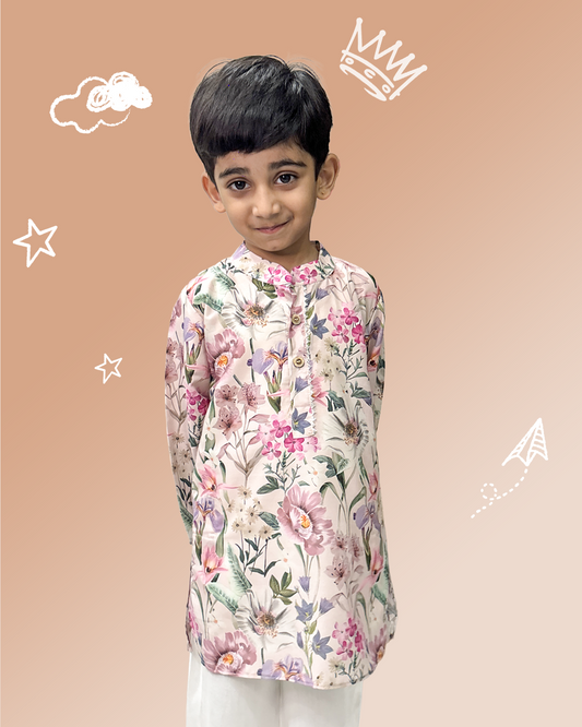 Boys Rosy Royale Kurta Pyjama