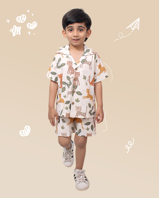 Boys Animal Print Shirt