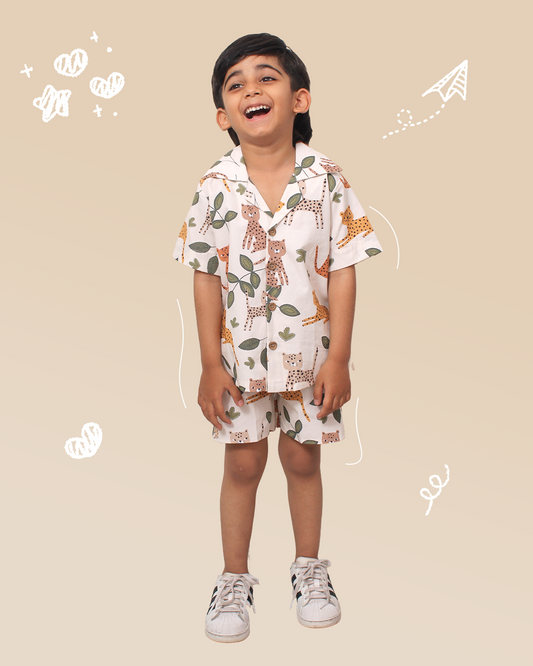 Boys Animal Print Shirt