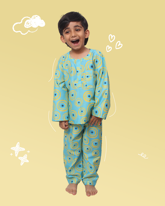 Boys Evil Eye Print Coord Sets