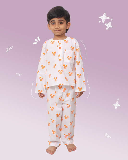 Boys Rabbit Print Night Suit