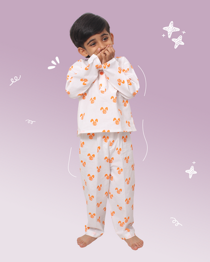 Rabbit Print Night Suit