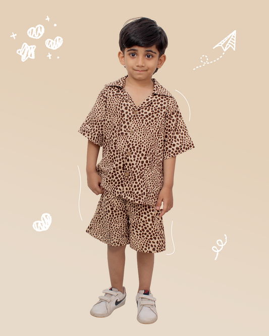 Boys Tiger Print Shirt