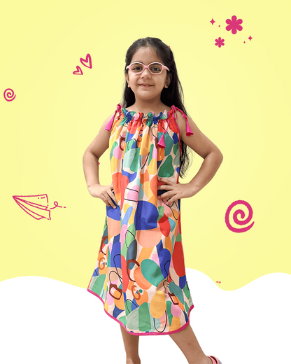 Candy Pop Tie-Up Dress