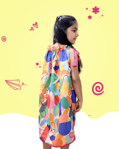 Candy Pop Tie-Up Dress