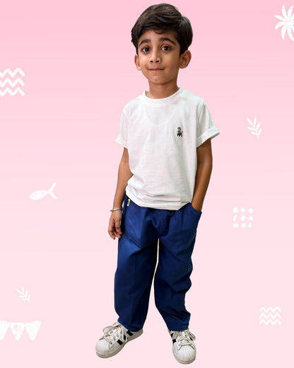 Classic Navy Relaxed Fit Pants