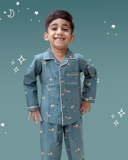 Fox Trail Cotton Night Suit