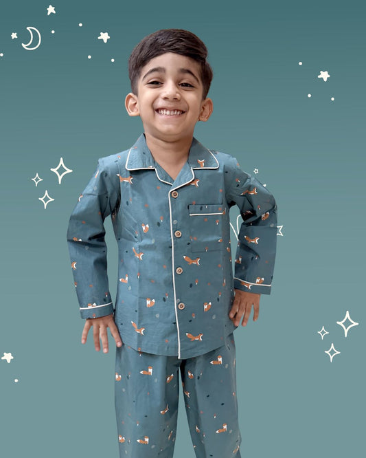 Fox Trail Cotton Night Suit