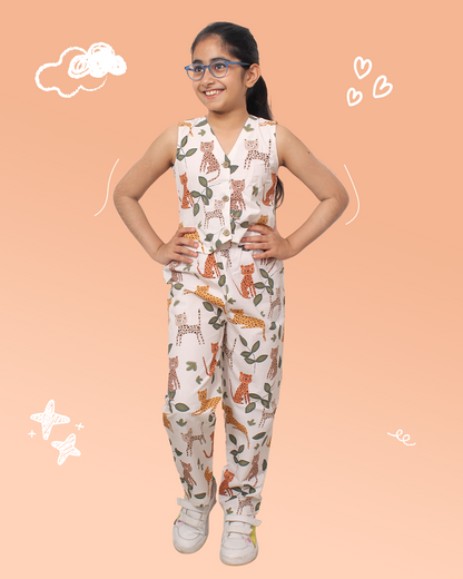Girls Coordset Animal Print