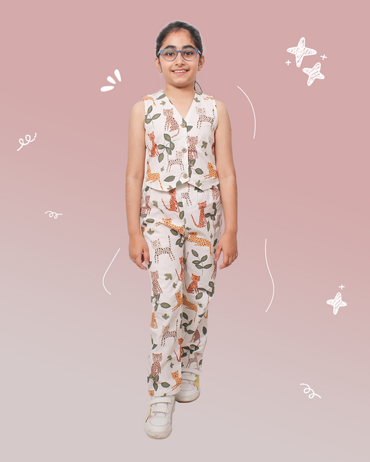 Girls Coordset Animal Print