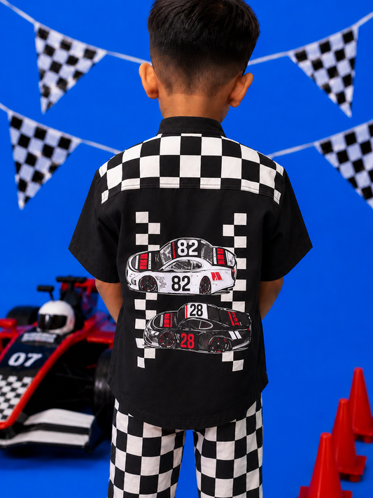PicklePop Racing Club – Twin Racer Kids Shirt