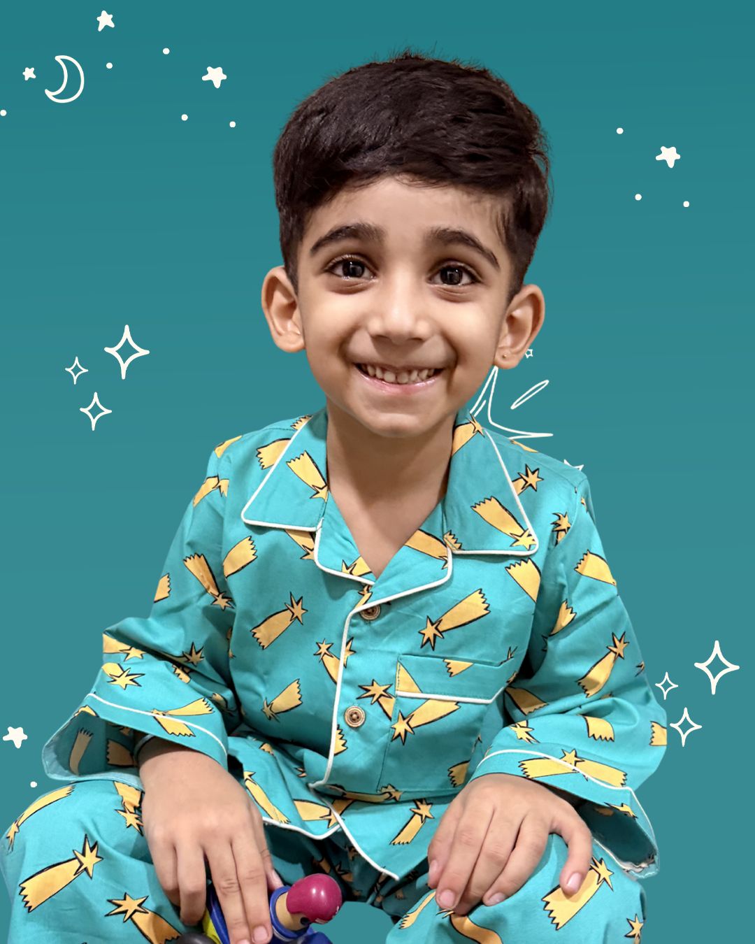 Shooting Star Cotton Night Suit